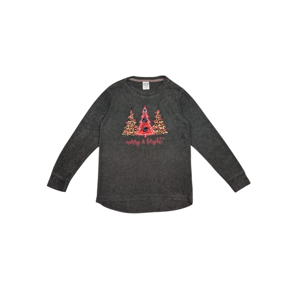 Royce Brand Christmas Tree Cheetah Print Sweater
